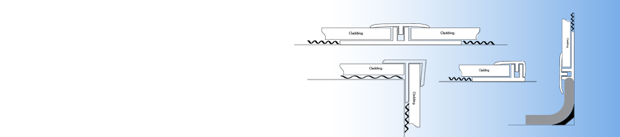 Hygienic walling cladding profiles